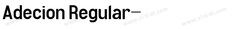 Adecion Regular字体转换